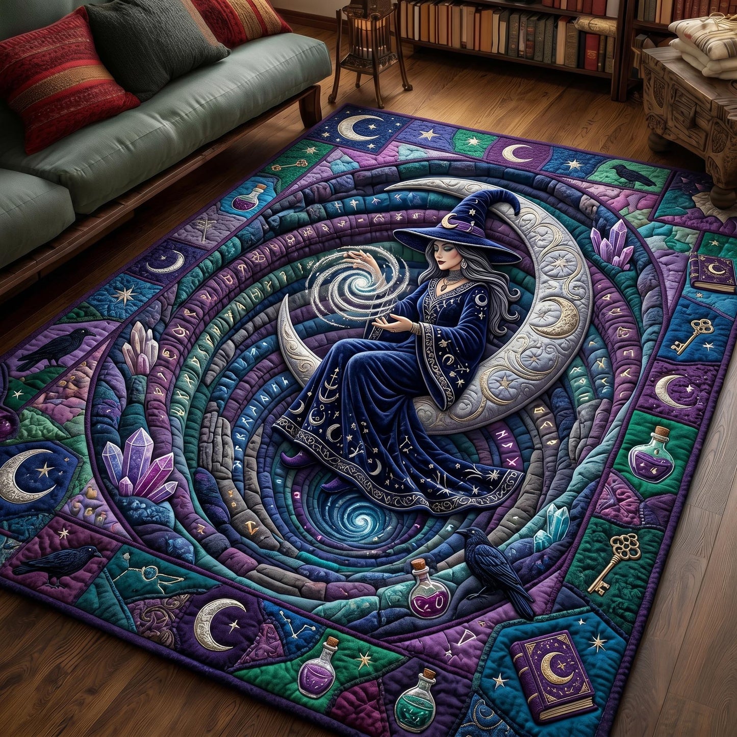 Haunted Witch Area Rug GFTONMU936