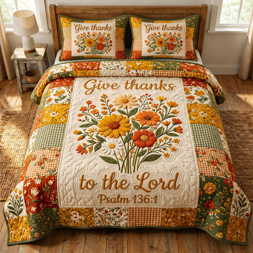 Christian Faith 3-Piece Quilted Bedding Set GFTONMU973