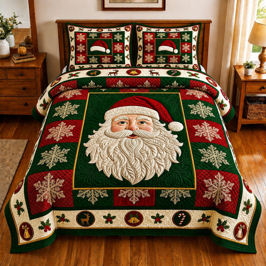 Santa Magic 3-Piece Quilted Bedding Set GFTONPT085