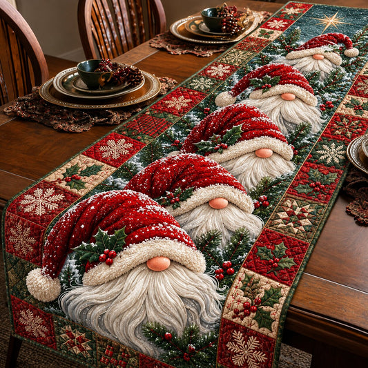 Gnome Cheer Quilted Table Runner GFTONPT098