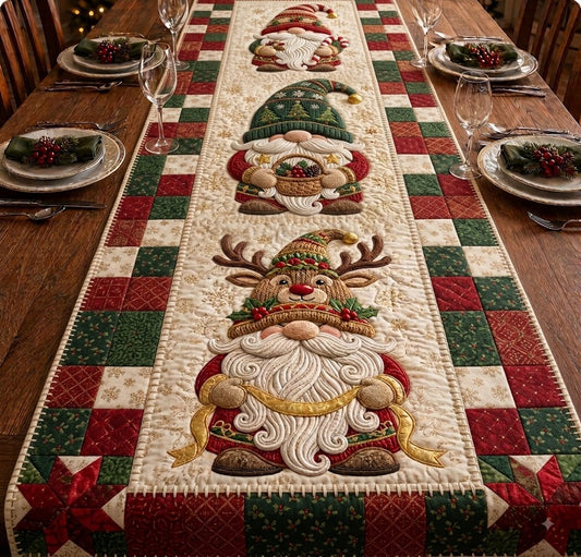 Gnome Wishes Quilted Table Runner GFTONPT100