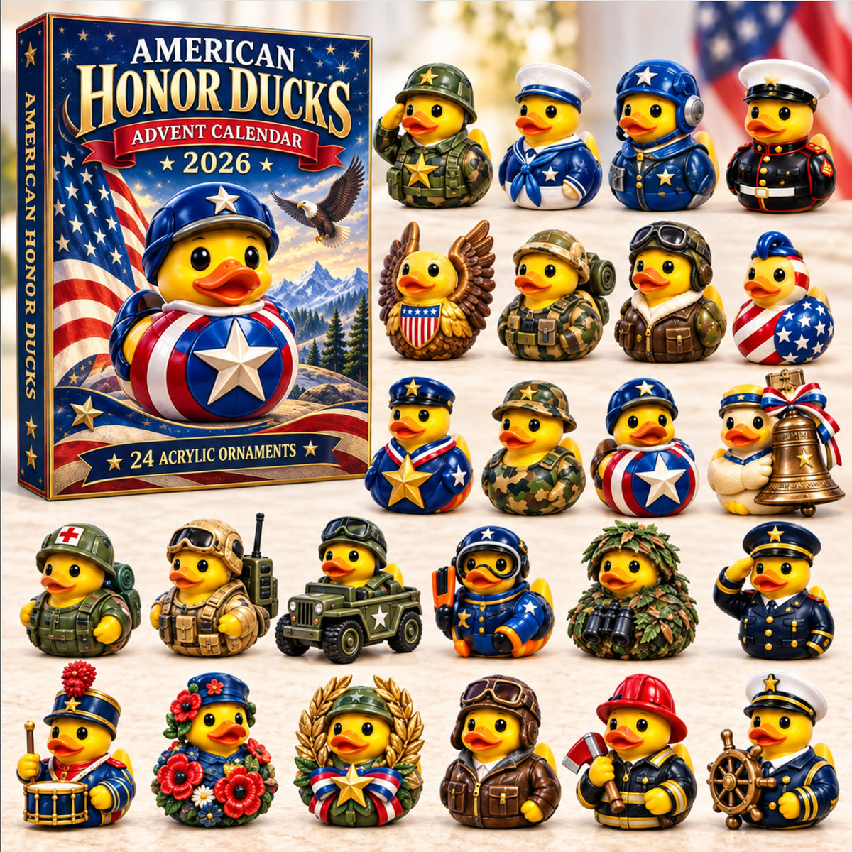 American Honor Rubber Ducks Advent Calendar 2026 GFTONPT1019