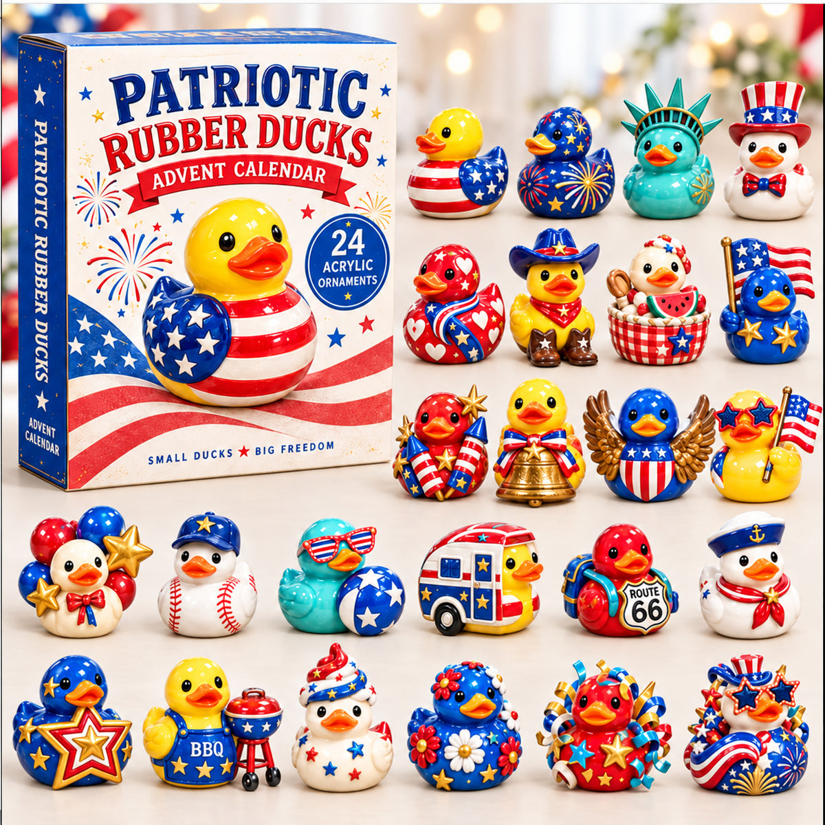 Patriotic Rubber Ducks Advent Calendar 2026 GFTONPT1020
