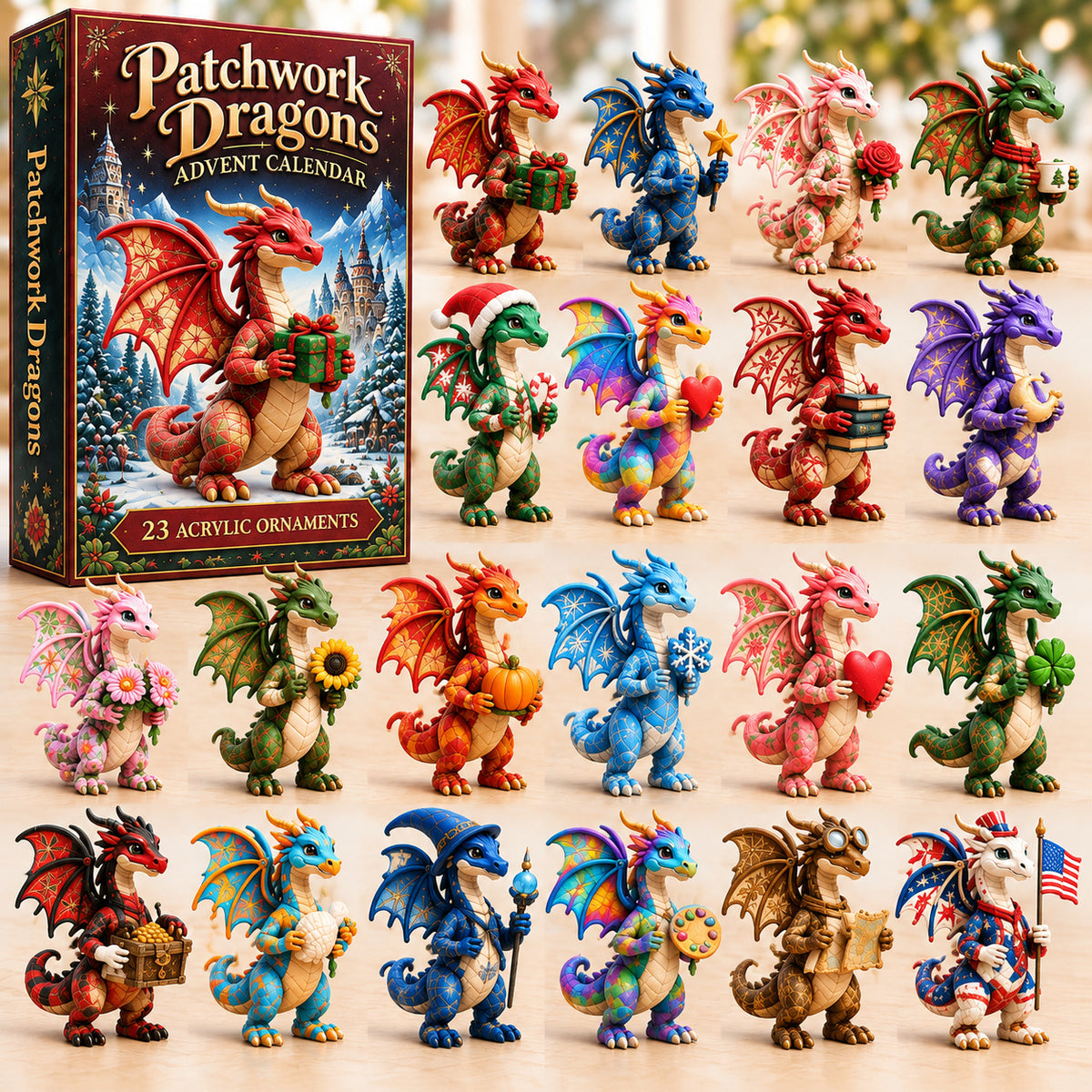 Patchwork Dragon Advent Calendar 2026 GFTONPT1066