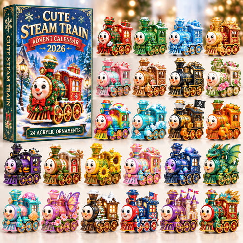 Cute Steam Train Advent Calendar 2026 GFTONPT1072