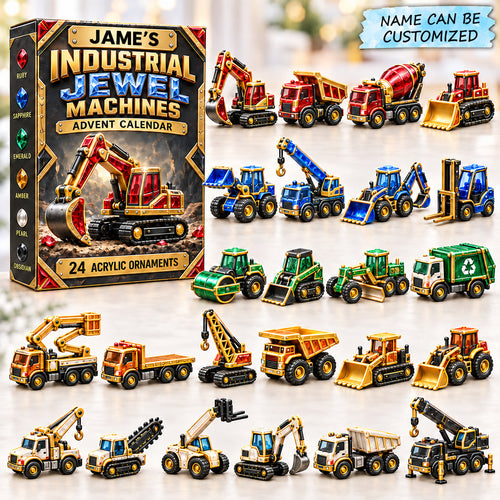 Custom Name Constructive Vehicles Advent Calendar 2026 QTCUZ GFTONPT1119
