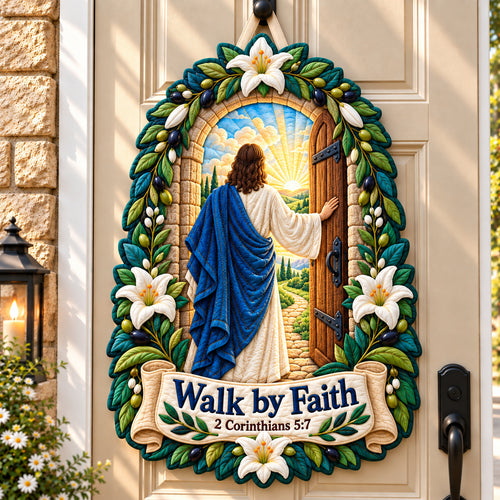 Jesus Eternal Hope Custom Shape Quilted Door Hanger GFTONPT1125