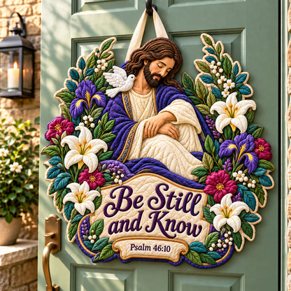 Jesus Amazing Grace Custom Shape Quilted Door Hanger GFTONPT1126