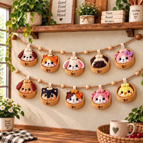 Pet Dumpling Custom Shape Quilted Garland GFTONPT1133
