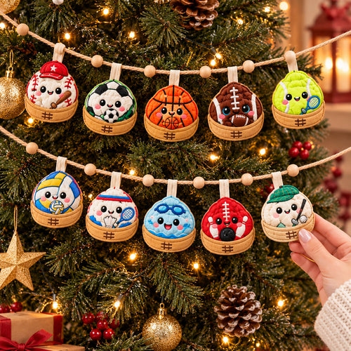 Sport Dumpling Custom Shape Quilted Garland GFTONPT1136