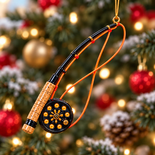 Fly Fishing Christmas Mica Ornament GFTONPT1231