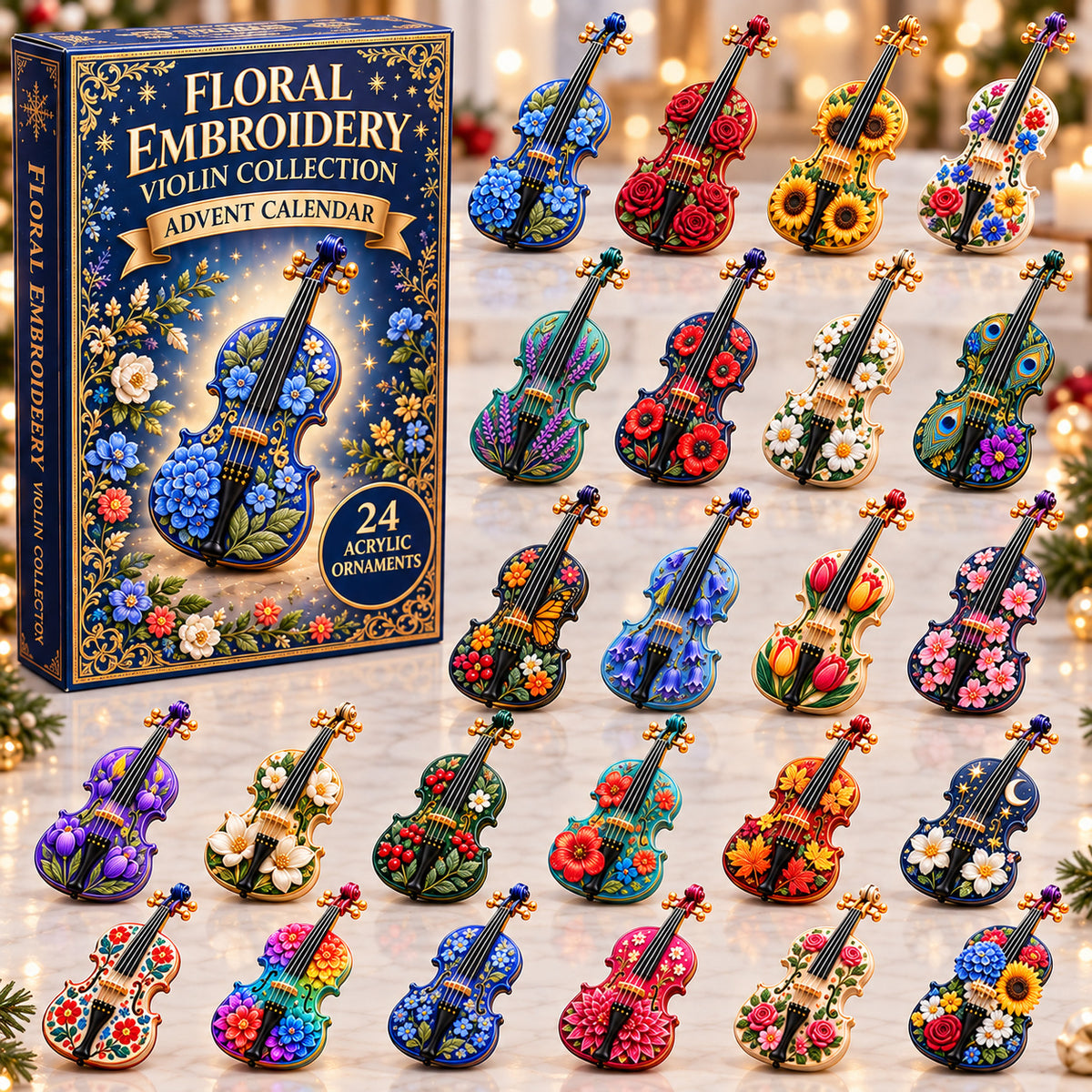 Floral Violin Advent Calendar 2026 GFTONPT1249