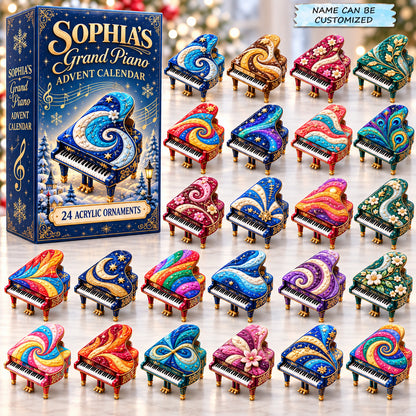Personalized Grand Piano Advent Calendar 2026 QTCUZ GFTONPT1250