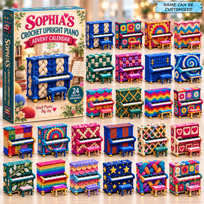 Personalized Upright Piano Advent Calendar 2026 QTCUZ GFTONPT1252