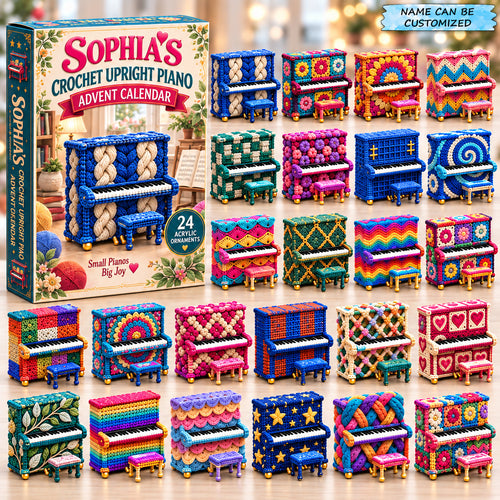 Personalized Upright Piano Advent Calendar 2026 QTCUZ GFTONPT1252