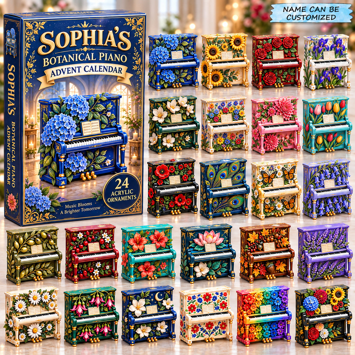 Personalized Botanico Piano Advent Calendar 2026 QTCUZ GFTONPT1253