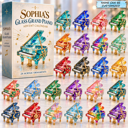 Personalized Glass Piano Advent Calendar 2026 QTCUZ GFTONPT1254