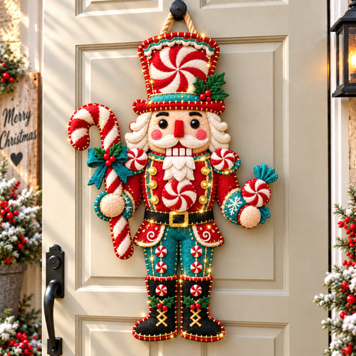 Nutcracker Christmas Kingdom Custom Shape Felt Door Hanger GFTONPT1262