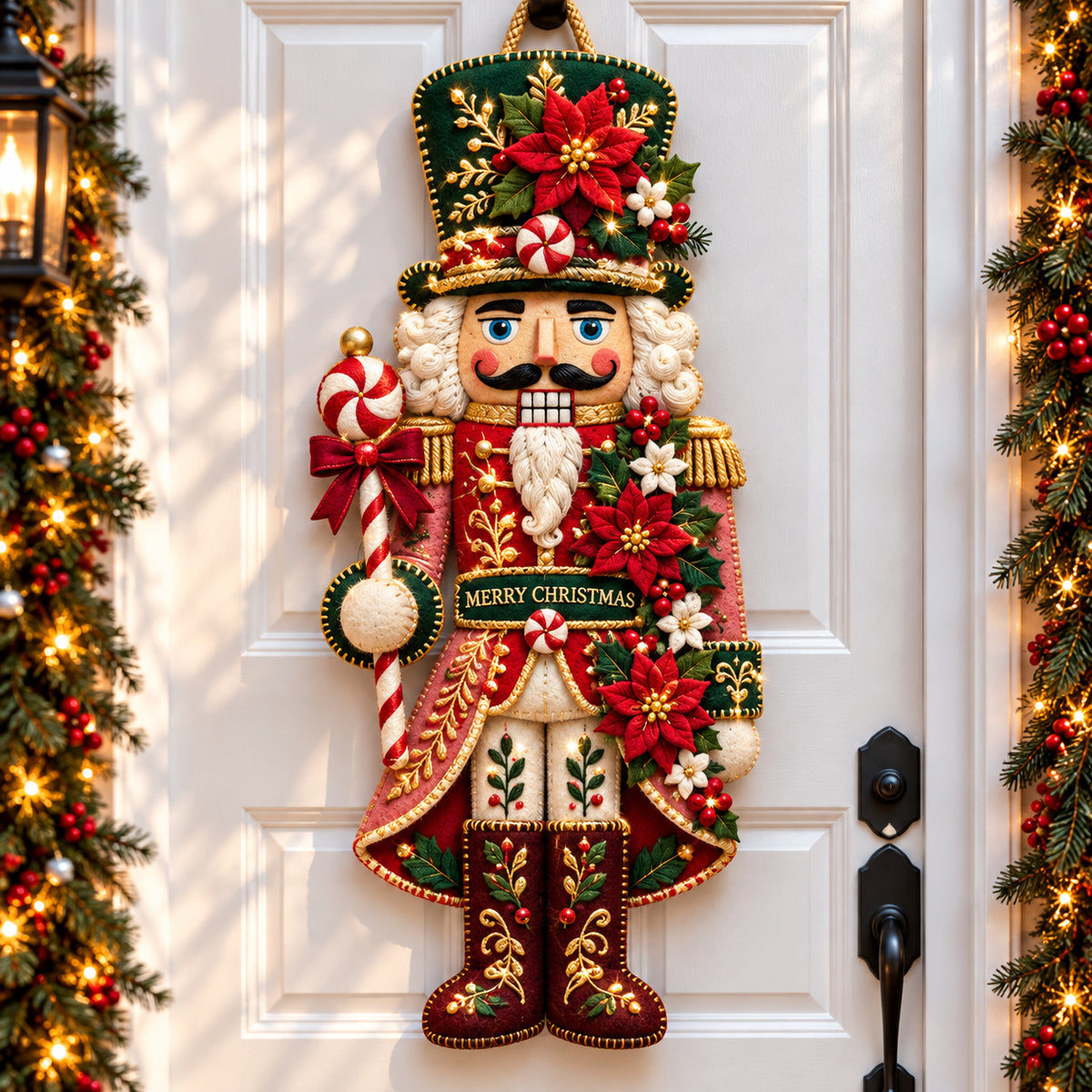 Nutcracker Festive Parade Custom Shape Felt Door Hanger GFTONPT1263