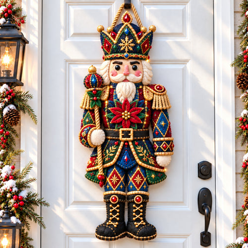 Nutcracker Winter March Custom Shape Felt Door Hanger GFTONPT1265