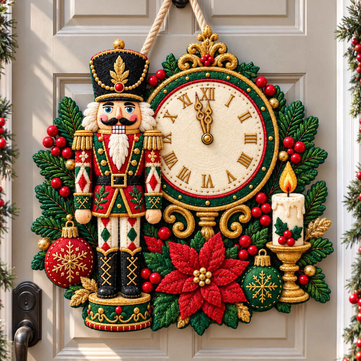Nutcracker Toy Kingdom Custom Shape Felt Door Hanger GFTONPT1266