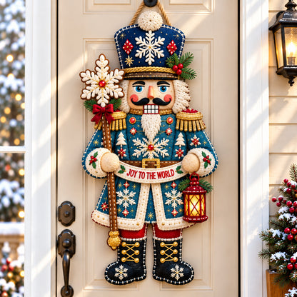 Nutcracker Christmas Tradition Custom Shape Felt Door Hanger GFTONPT1267