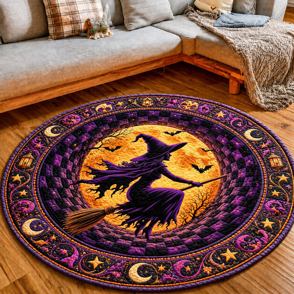 Witch Moonlight Quilted Round Mat GFTONPT127