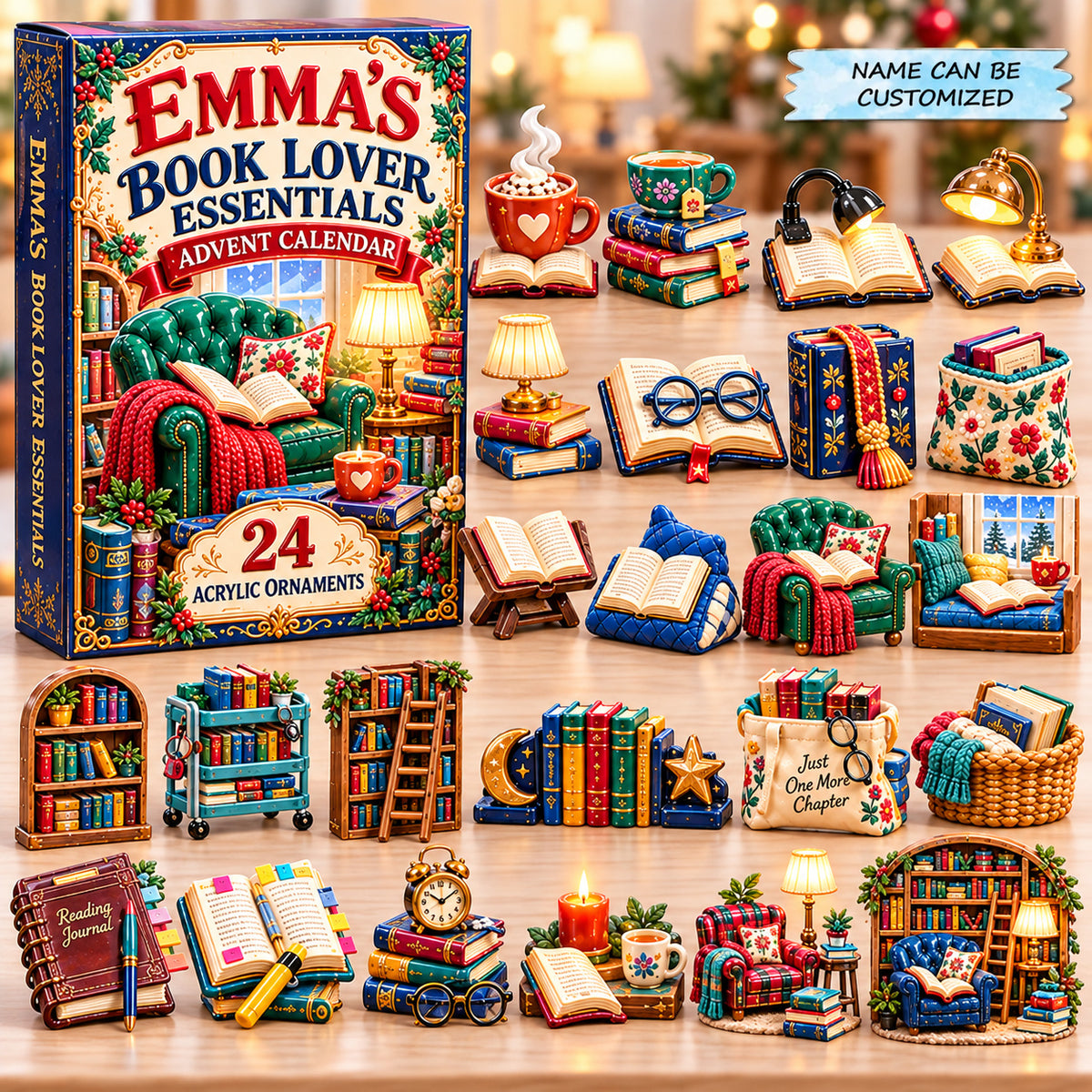Personalized Book Lover Advent Calendar 2026 QTCUZ GFTONPT1280