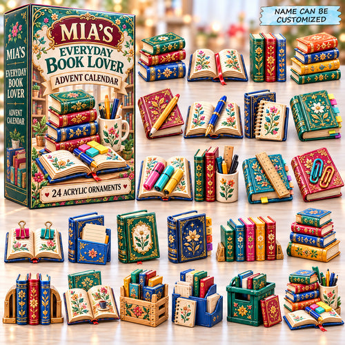 Personalized Everyday Book Advent Calendar 2026 QTCUZ GFTONPT1284
