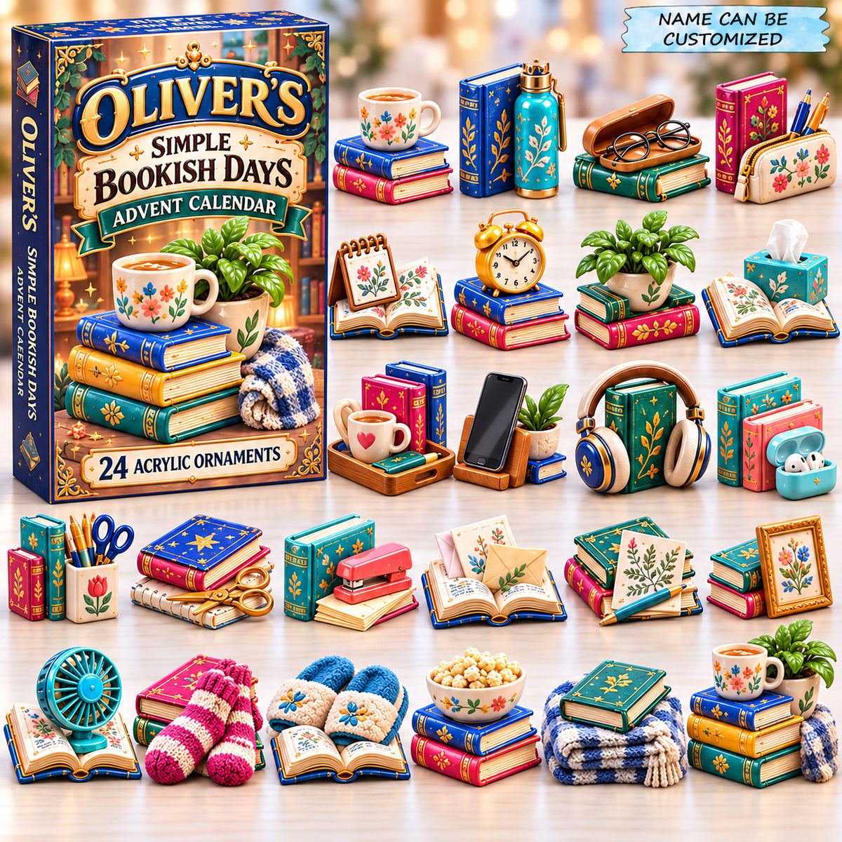 Personalized Bookish Days Advent Calendar 2026 QTCUZ GFTONPT1285