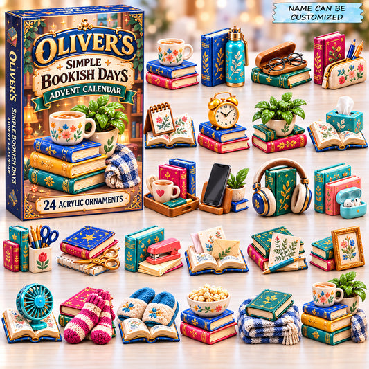 Personalized Bookish Days Advent Calendar 2026 QTCUZ GFTONPT1285