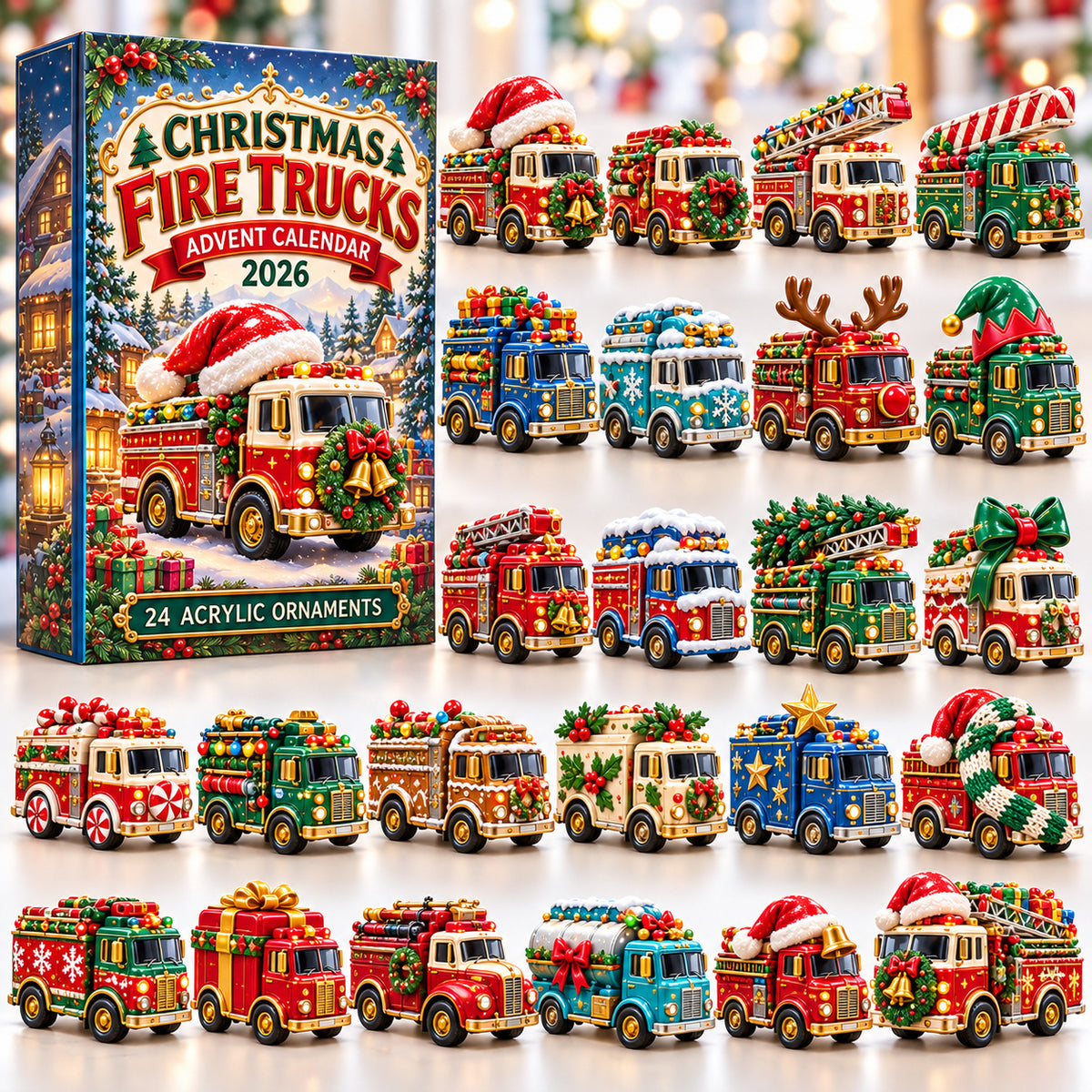 Christmas Fire Trucks Advent Calendar 2026 GFTONPT1298