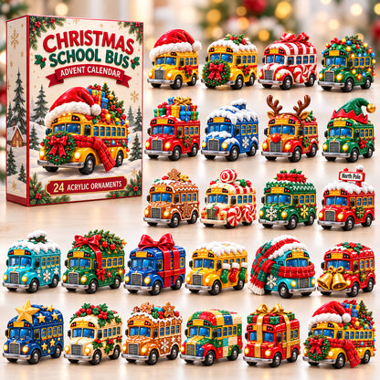 Christmas School Bus Advent Calendar 2026 GFTONPT1299