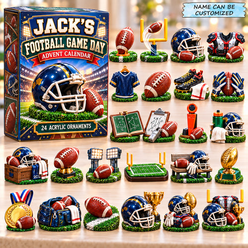 Personalized American Football Advent Calendar 2026 QTCUZ GFTONPT1309