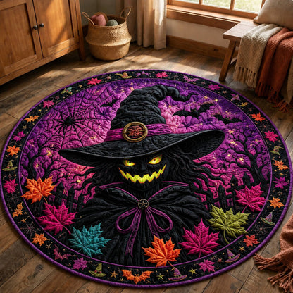Witch Halloween Quilted Round Mat GFTONPT131
