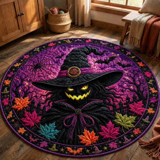 Witch Halloween Quilted Round Mat GFTONPT131