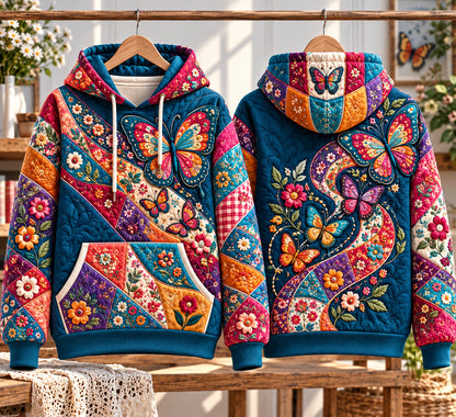 Patchwork Butterfly Wings Hoodie GFTONPT1325