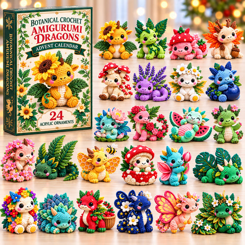 Crochet Botanical Dragon Advent Calendar 2026 GFTONPT1360