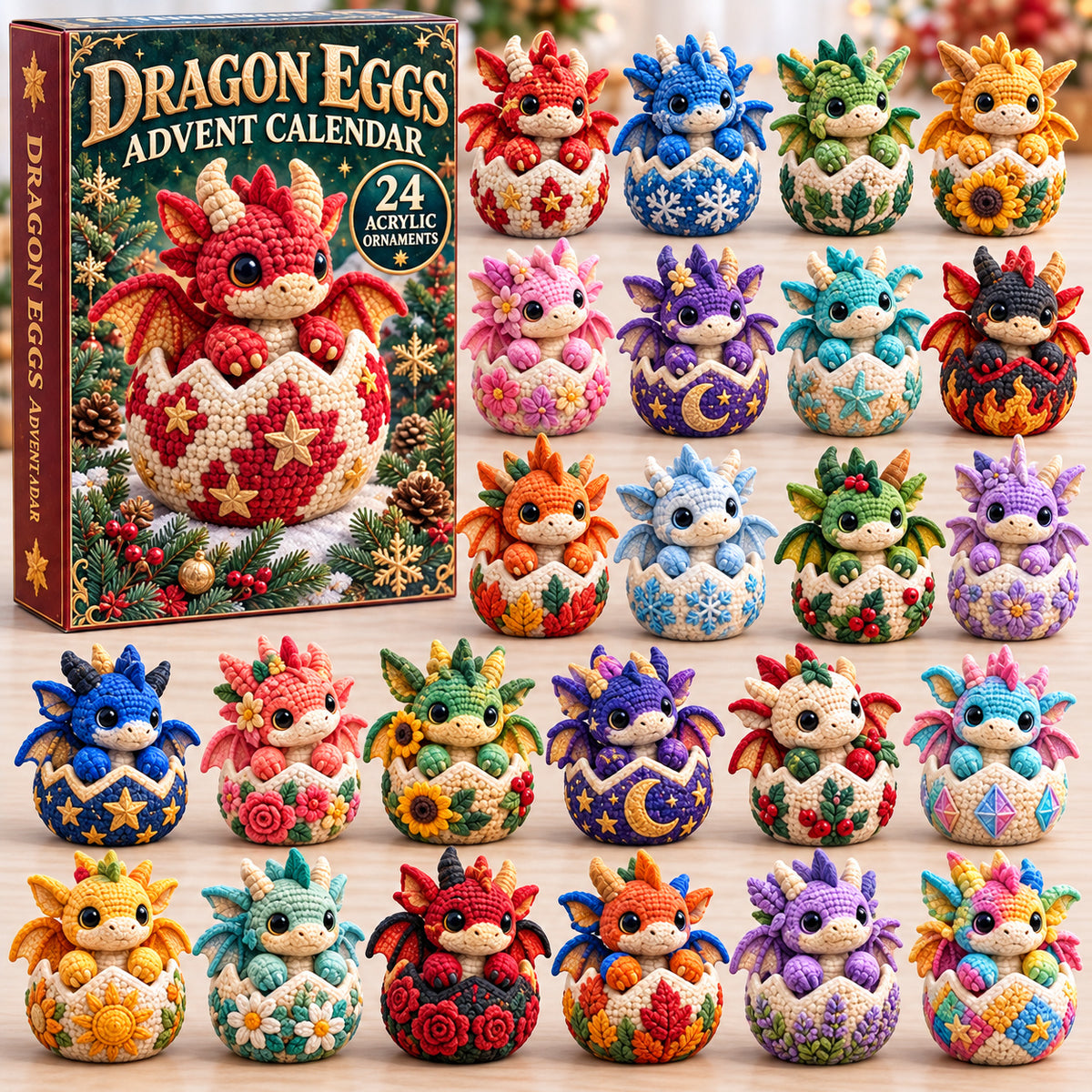 Crochet Dragon Eggs Advent Calendar 2026 GFTONPT1363