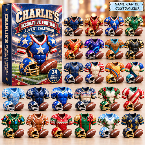 Personalized Football Jersey Advent Calendar 2026 QTCUZ GFTONPT1365