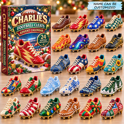 Personalized Football Cleats Advent Calendar 2026 QTCUZ GFTONPT1367