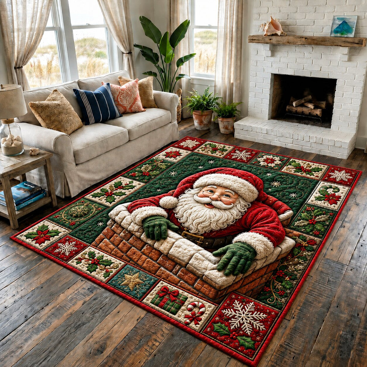 Santa Claus Holiday Area Rug GFTONPT139