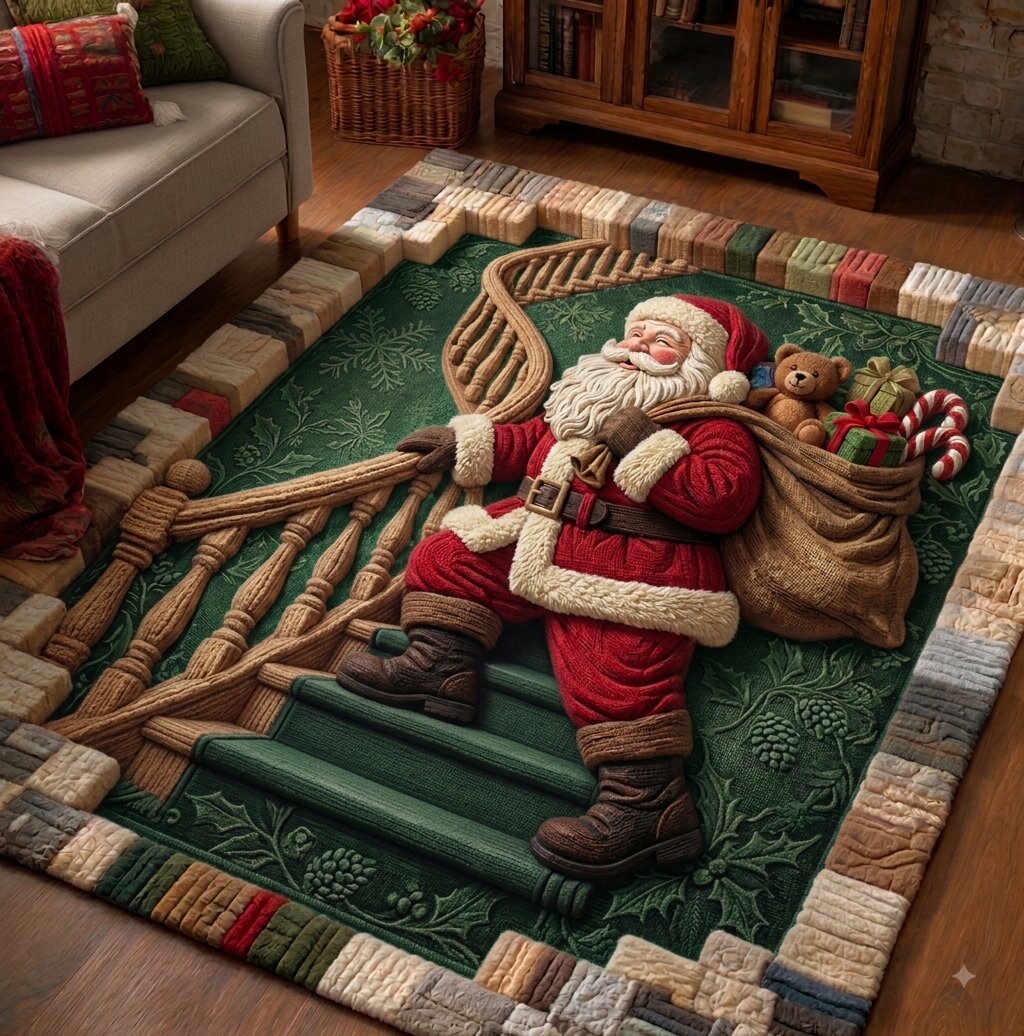 Santa Claus Cheer Area Rug GFTONPT141