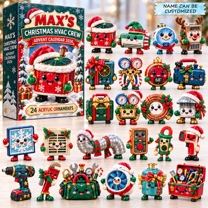 Personalized Christmas HVAC Advent Calendar 2026 QTCUZ GFTONPT1415