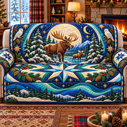 Winter Woodland Retreat Quilted Sofa Cover GFTONPT1458
