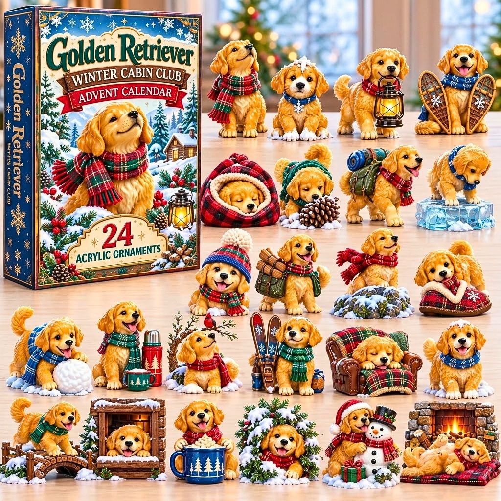 Golden Retriever Winter Advent Calendar 2026 GFTONPT1465