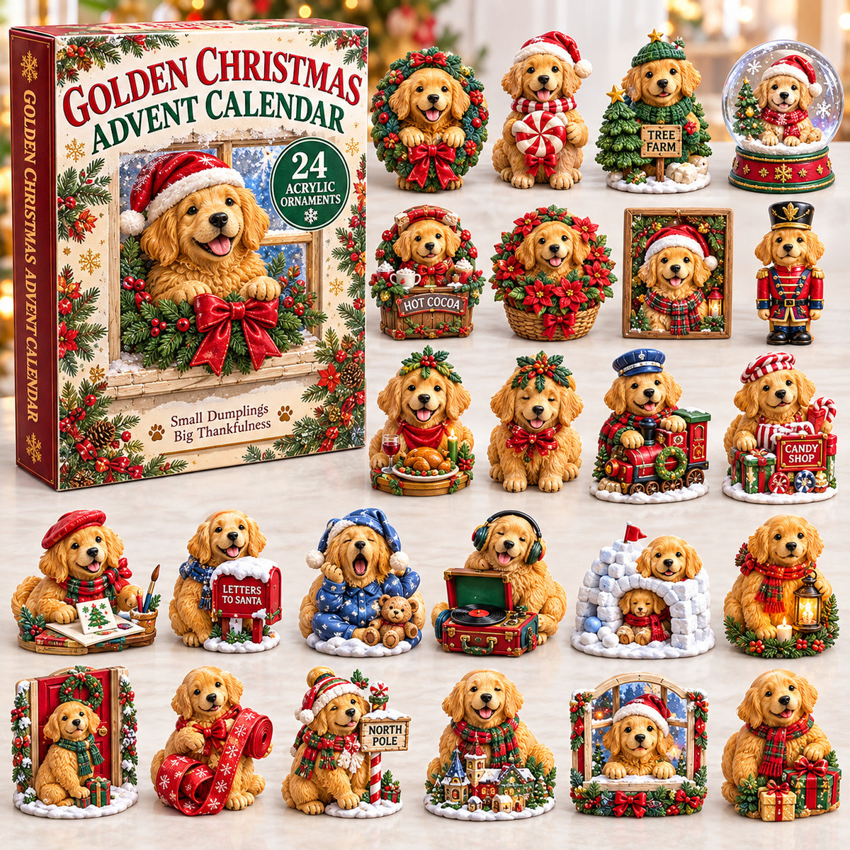 Christmas Golden Retriever Advent Calendar 2026 GFTONPT1467