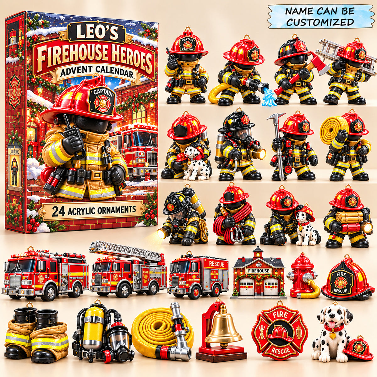 Personalized Firehouse Heroes Advent Calendar 2026 QTCUZ GFTONPT1499