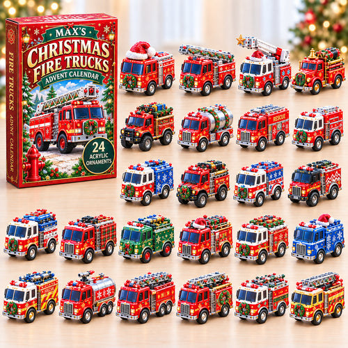 Personalized Firefighter Helmet Advent Calendar 2026 QTCUZ GFTONPT1503