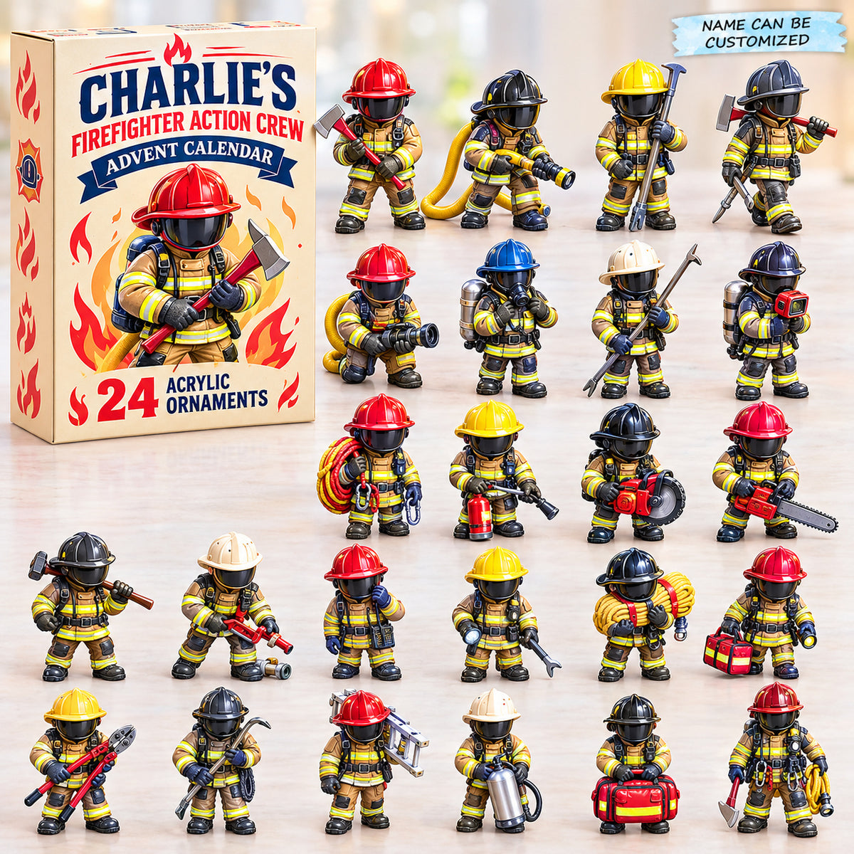Personalized Firefighter Collection Advent Calendar 2026 QTCUZ GFTONPT1504